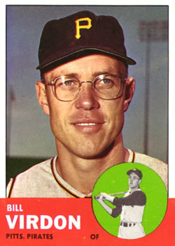 1963 Topps Baseball Cards      055      Bill Virdon